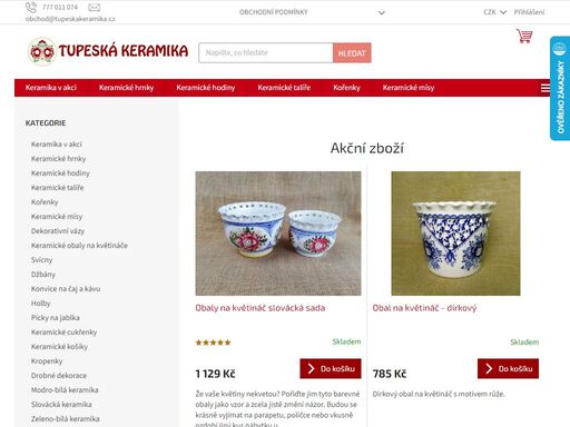 vyrobeno ručně, s láskou na moravě.. vítáme vás na stránkách tradičních ručních prací ze slovácka!
můžete si zde objednat ručně malovanou tupeskou keramiku. tupeská keramika se stala svým charakteristickým provedením a kvalitou žádanou značkou nejen u nás, ale i v zahraničí. je nejen vhodný dárek pro ženu, či…