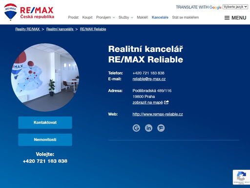 chcete prodat, koupit či pronajmout byt, dům nebo pozemek? spolehněte se na jedničku mezi realitkami. re/max je tu pro vás na více než 170 místech v celé čr.