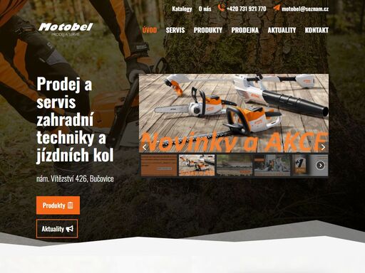 zajímáte se o zboží značek stihl, dakr, lectron, crussis nebo leader fox? pak neváhejte navštívit naši prodejnu v bučovicích, kde na vás čeká bohatá nabídka.
