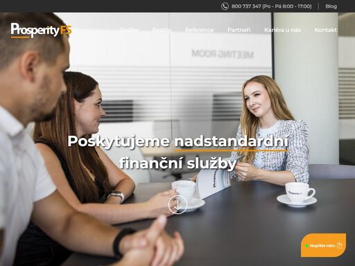 jsme ryze česká společnost, jejímž cílem je poskytovat nadstandartní finanční služby.