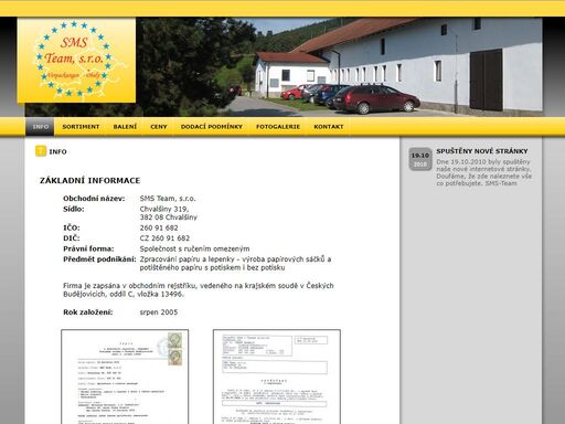 firma  vyrábí široký sortiment papírových sáčků bez tisku, s potiskem, potištěný papír v roličkách, nebo částečně i ve formátech.