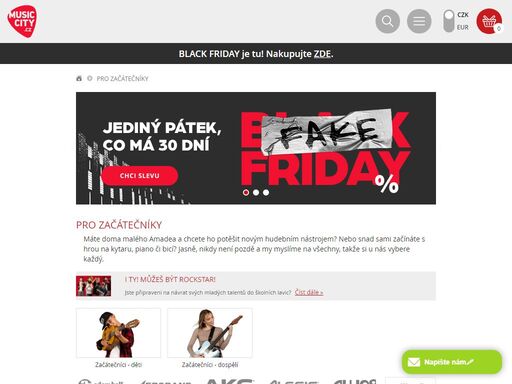 hudební nástroje, kytary, baskytary, bicí, perkuse, klávesy, piana, mikrofony, sluchátka, zvuková technika
internetový obchod pro muzikanty. nabízíme kytary, bicí a další hudební nástroje, zvukovou i světelnou techniku, dj's, home recording a další za nejlepší ceny. doprava zdarma, záruka na vše 3 roky!