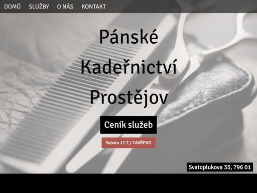 pánské kadeřnictví prostějov