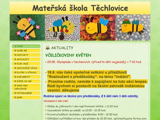 mateřská škola těchlovice