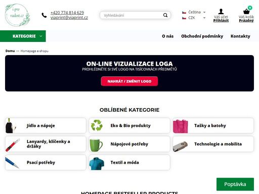 potisk reklamních předmětů nebo gravírování loga na dárkové předměty je pro náš e-shop samozřejmostí. najdete zde 40 000 položek v 10 hlavních kategoriích.