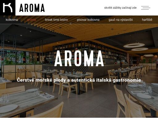 vychutnejte si vynikající italskou kuchyni a čerstvé mořské plody v restauracích aroma. můžete se těšit na italskou pohostinnost a nezapomenutelnou gastronomii.