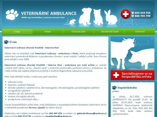 veterinární ordinace uherské hradiště - veterina hluk