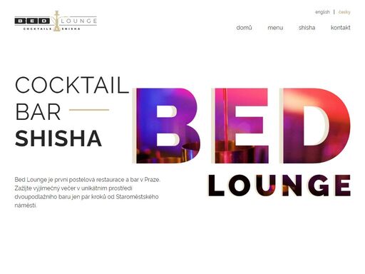 bed lounge je první postelová restaurace a bar v praze. zažijte výjimečný večer v unikátním prostředí dvoupodlažního baru jen pár kroků od staroměstského náměstí.