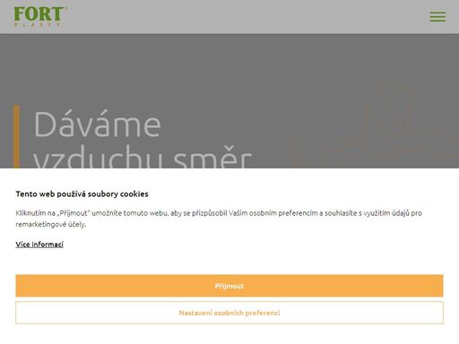 společnost fort- plasty s.r.o. byla založena 4. listopadu roku 2004 panem miroslavem silným jako ryze česká výrobně obchodní společnost. při svém vzniku navázala na mnohaleté zkušenosti pracovníků a obchodní kontakty své mateřské firmy ing. miroslav silný – fort, od které převzala výrobu vzduchotechnického potrubí a zakázkovou výrobu z plastů.