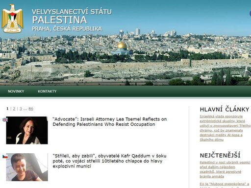 velvyslanectví státu palestina - praha, česká republika