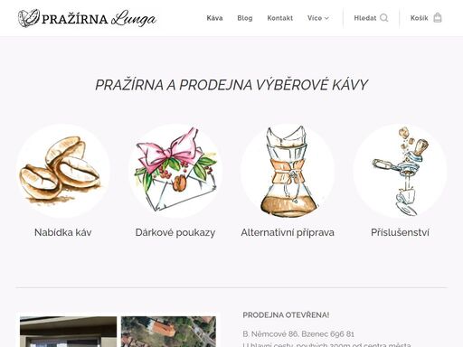 pražírna a prodejna výběrové kávy