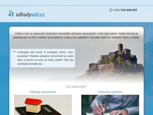 kancelář odhadce nemovitostí v ústí nad labem. provádíme odhad nemovitostí a odborné vyjádření k ceně nemovitosti pro notáře. naše činnost se specializuje na tržní ocenění pro bankovní účely a na vyjádření k obvyklé ceně pro dědické řízení u notáře. 