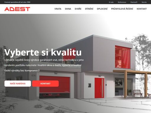 adest - specialista na vratovou a stínící techniku již od roku 1996. pobočky nové město na moravě a pardubice. dopřejte si kvalitu!