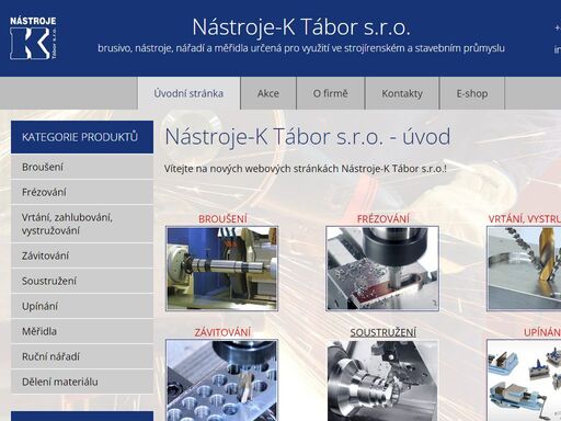nástroje-k tábor s.r.o. - brusivo, nástroje, nářadí a měřidla určená pro využití ve strojírenském a stavebním průmyslu