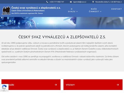 český svaz vynálezců a zlepšovatelů z.s. podporuje vědu, výzkum a inovace již od roku 1990. poskytujeme zázemí vynálezcům, firmám a pořádáme odborné semináře