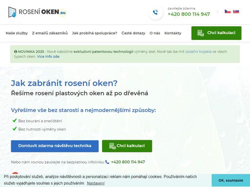 specializujeme se na ? rosení oken již přes 15 let. dnes vše se slevou 30% a dopravou zdarma. přidejte se k ? 99% spokojených zákazníků.