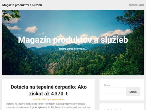 online zdroj informácií...