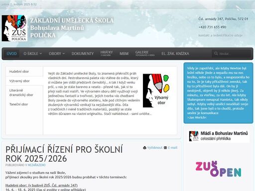 www.zusbmpolicka.cz