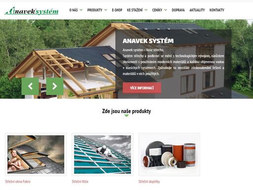 anaveksystém : kompletní střešní systém pro váš dům