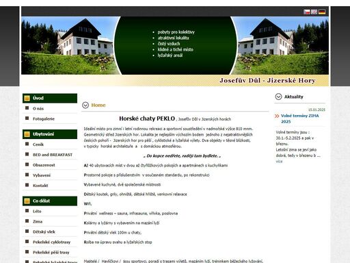 chata peklo - josefův důl