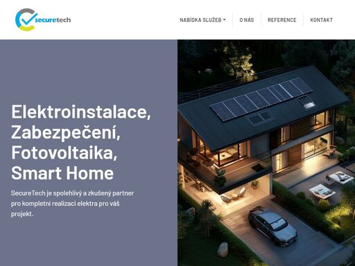 precizní zpracování kompletní elektroinstalace, smart home, kamery, zabezpečení a ozvučení pro firmy i domácnosti. jsme tu pro vás  securetech.cz 