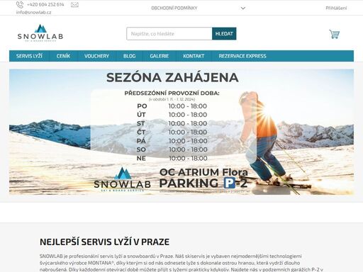 servis lyží a snowboardů od opravdových profesionálů. nejlepší skiservis v praze na nejmodernějších švýcarských strojích montana®. otevřeno denně 10:00 - 18:00.