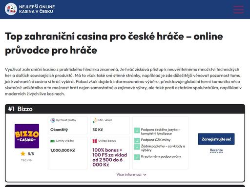 jakým způsobem je možné hrát přes zahraniční online casino, jaké čekají na hráče výhody a co to znamená hrát na globálním trhu hazardních her z čr.
