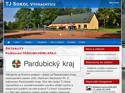 tj sokol výprachtice: volejbal, fotbal - dynamit výprachtice, běh na bukovou horu, cvičení. přijďte mezi nás.