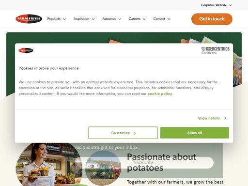 discover the products of farm frites. your source for delicious fries, appetizers, and potato specialities. taste the difference today!