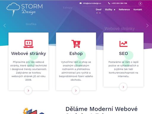 tvorba webových stránek vyškov. studio storm design, specializujeme se na služby v oblasti tvorby webu, optimalizace seo, grafické návrhy a ecommerce řešení.