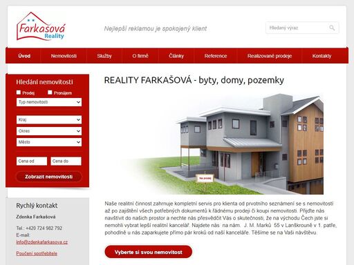 reality farkašová - byty, domy, pozemky lanškroun