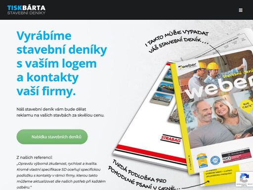 vyrábíme pro vás stavební deníky s vaším logem, nebo reklamou vaší firmy. náš stavební deník vám bude dělat skvělou reklamu na stavbách.