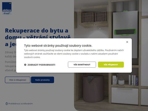 zdravé větrání a ventilace s rekuperací aldes ? zbavte se pylů, prachu a bakterií ve své domácnosti. ušetřete za vytápění díky zpětnému získávání tepla ? kalkulace zdarma.