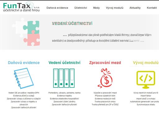 profesionální vedení účetnictví, daňové evidence a zpracování mzdové agendy. komplexní služby na míru diky kvalitnímu technickému zázemí.