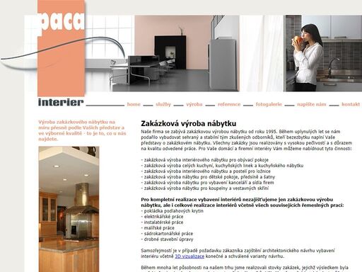 zakázková výroba nábytku, kuchyňské linky, vestavné skříně, kancelářský nábytek, koupelny
