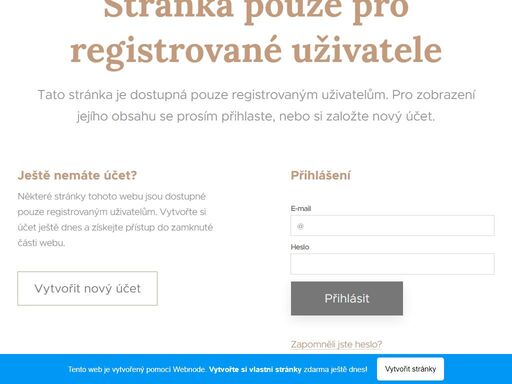 stránka pouze pro registrované uživatele