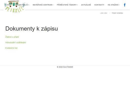 petrklíč je spolek zabývající se výchovou a vzděláním dětí od 3 do 6 let vycházející z principů lesních mateřských škol.