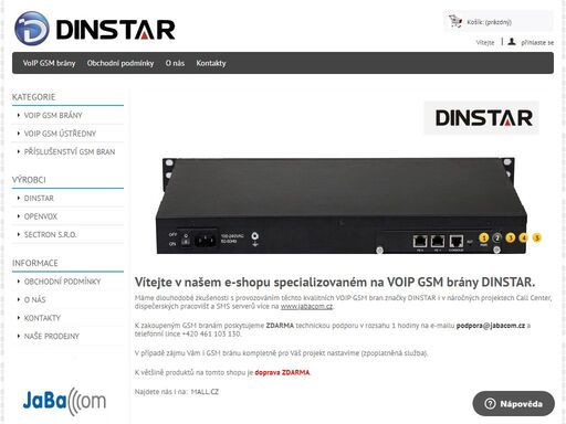 gsm brány dinstar umožňují bezproblémové propojení mezi mobilní a voip sítí.