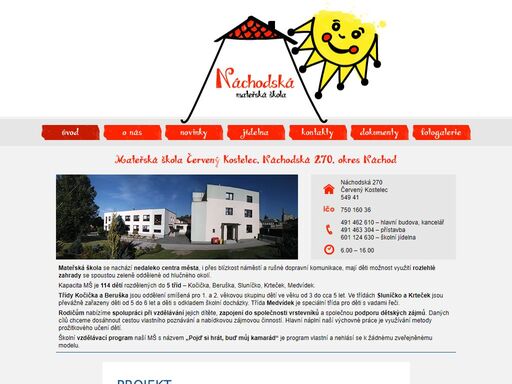 oficiální stránka mateřské školy náchodská nacházející se v červeném kostelci. mateřská škola červený kostelec, náchodská 270, okres náchod, náchodská 270.