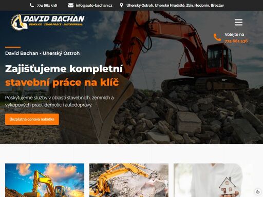 komplexní služby v oblasti zemních a výkopových prací. demolice rodinných domů, hal a hospodářských objektů včetně likvidace stavební sutě.