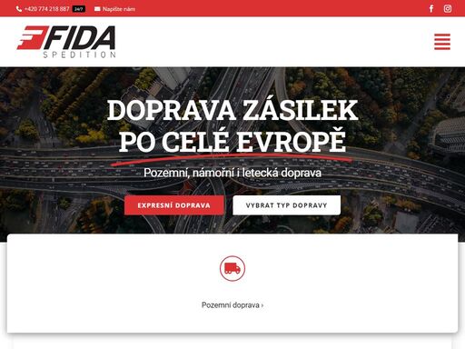 kamionová doprava, námořní doprava, letecká doprava a veškerý dopravní servis. doprava zásilek po celé evropě s tradicí přes 5 let.