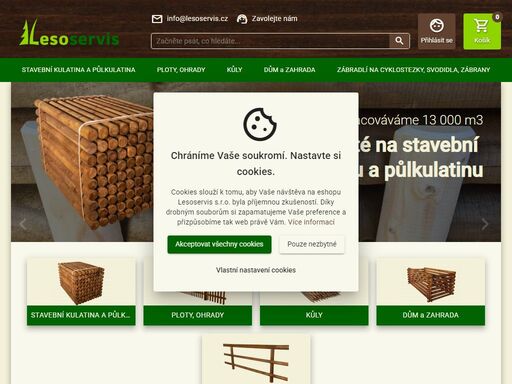lesoservis - výrobky ze strojně ofrézované kulatiny