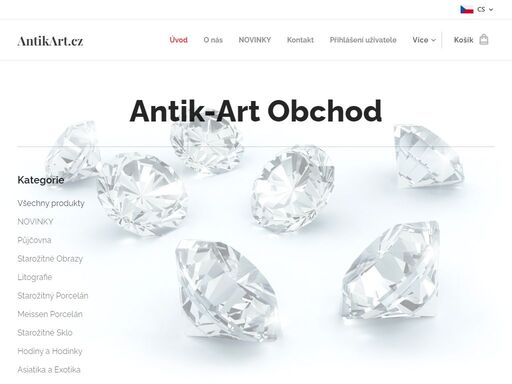 antikart online starožitnictví.