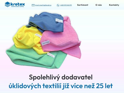 úklidové textilie a potřeby martin kročil