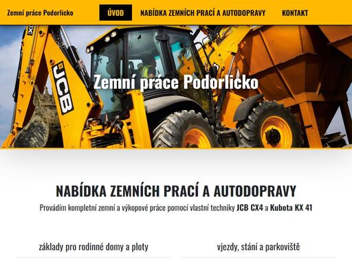 zemní práce podorlicko - provádím kompletní zemní a výkopové práce pomocí vlastní techniky jcb cx4 a kubota kx 41. zemní práce provádíme v lokalitách bačetín, bílý újezd, bolehošť, borohrádek, broumov, častolovice, černíkovice, červený kostelec, česká skalice, česká třebová, české meziříčí, čestice, deštné v orlických horách, dobré, dobruška, dobřany, doudleby nad orlicí, dvůr králové nad labem, holice, hradec králové, hronov, jaroměř, kostelec nad orlicí, kounov, králíky, králova lhota, kvasiny, lanškroun, lázně bohdaneč, lhoty u potštejna, lično, lukavice, mokré, náchod, nechanice, nové město nad metují, nový bydžov, očelice, ohnišov, olešnice v orlických horách, opočno, orlické záhoří, pardubice, podbřezí, pohoří, police nad metují, přelouč, přepychy, rokytnice v orlických horách, rychnov nad kněžnou, sedloňov, semechnice, skuhrov nad bělou, slatina nad zdobnicí, smiřice, solnice, teplice nad metují, trutnov, třebechovice pod orebem, týniště nad orlicí, ústí nad orlicí, vamberk, voděrady, vysoké mýto, žamberk