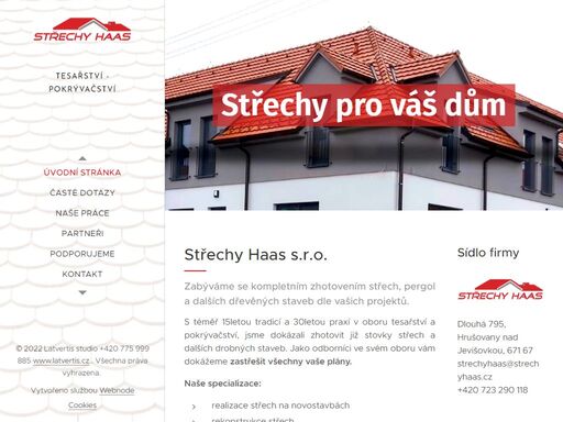 tesařské práce, zastřešení domů, střechy průmyslových objektů, vyrábíme drobné dřevěné konstrukce.