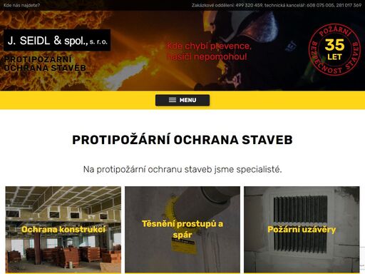 ochrana konstrukcí těsnění prostupů a spár požární uzávěry hasicí přístroje kontroly provozuschopnosti pbz požárně bezpečnostní řešení smyslem následujících stránek naší firmy je nejenom ukázat co umíme, co jsme vymysleli a co udělali, ale především zvýšit informovanost o našem oboru;–;požární bezpečnosti staveb. investoři a stavebníci zde naleznou základní informace o požadavcích na jejich stavby a naleznou […]