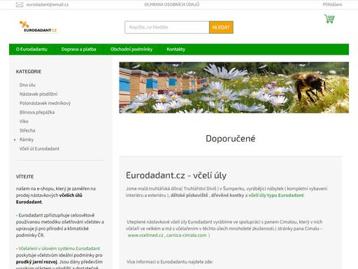 výroba a prodej nástavkových včelích úlů eurodadant. metodika včelaření v úlu eurodadant je upravená  pro přírodní a klimatické podmínky čr.