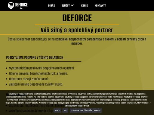 specializujeme se na poradenství a školení osob v oblasti ochrany osob a majetku. systémový přístup, kvalita, transparentnost, mlčenlivost.