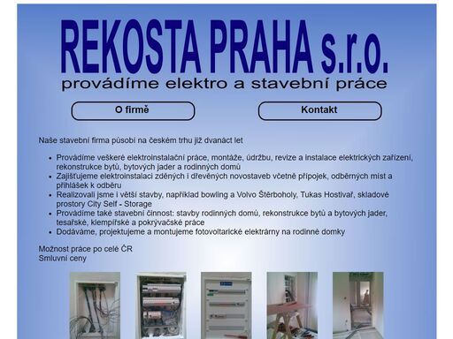 provádíme elektro a stavební práce